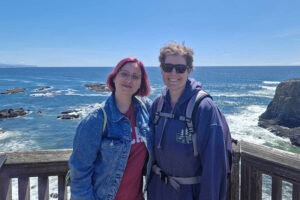 Assistant Summer Director Nikki and Counselor Suzy at the beach