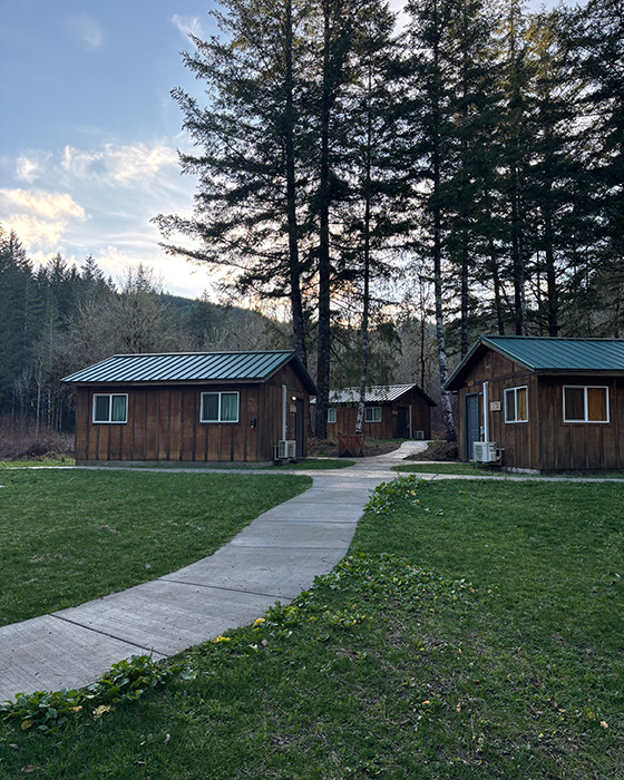 New Concrete Pathways by Upper Cabins